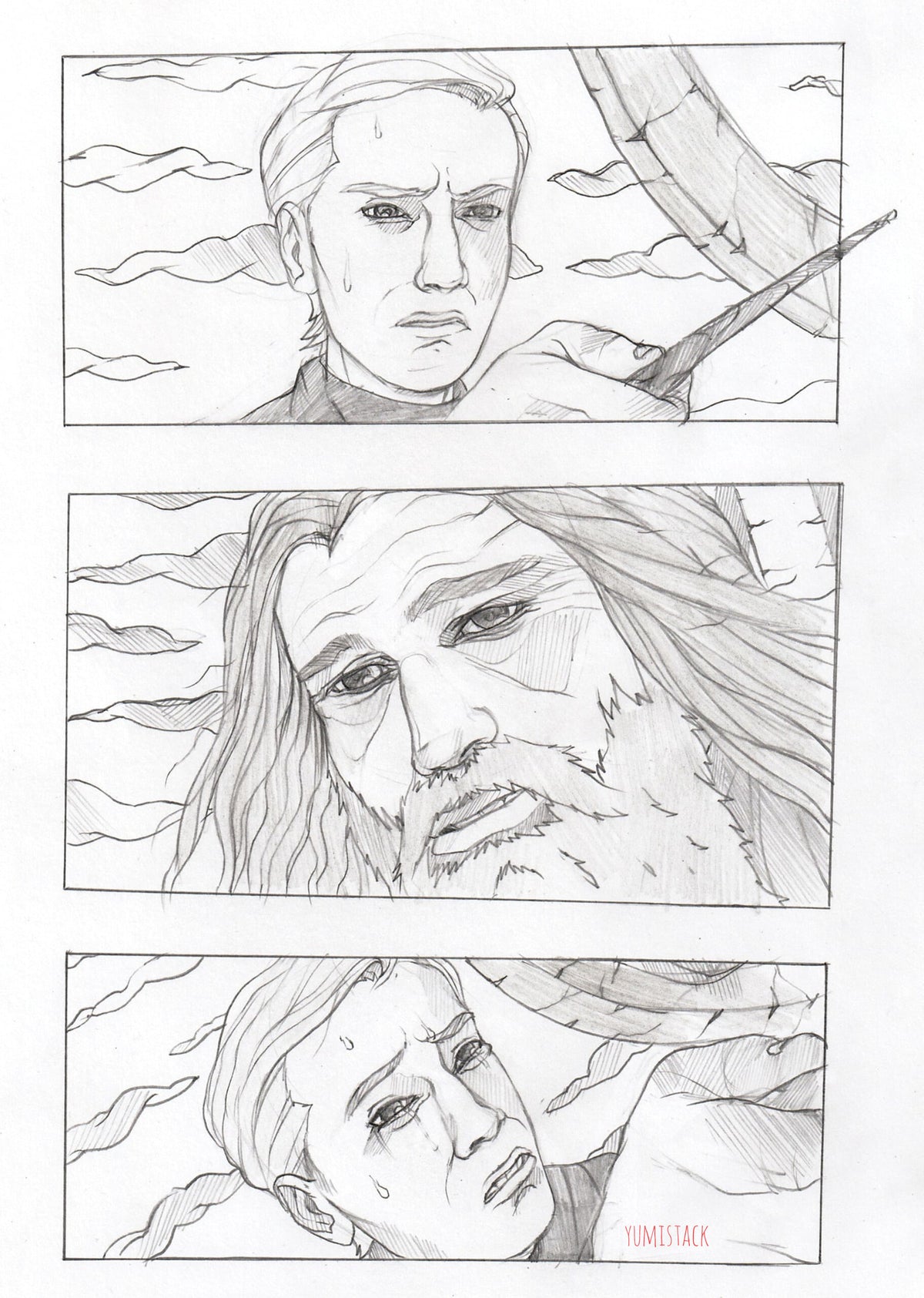 Draco & Dumbledore in my style