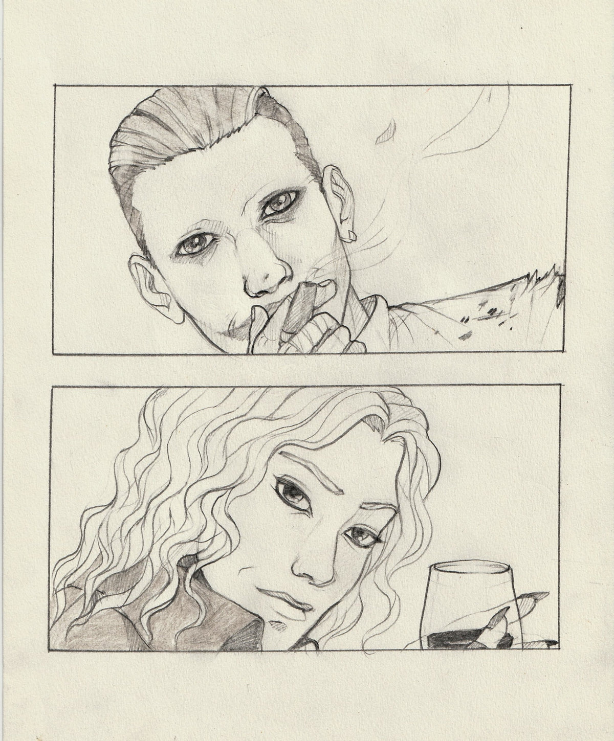 Sketch - Joker and Harley in my style